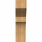 Ekena Millwork Monterey Smooth Corbel, Western Red Cedar, 5 1/2"W x 10"D x 22"H COR06X10X22MON00SWR - alternate 3
